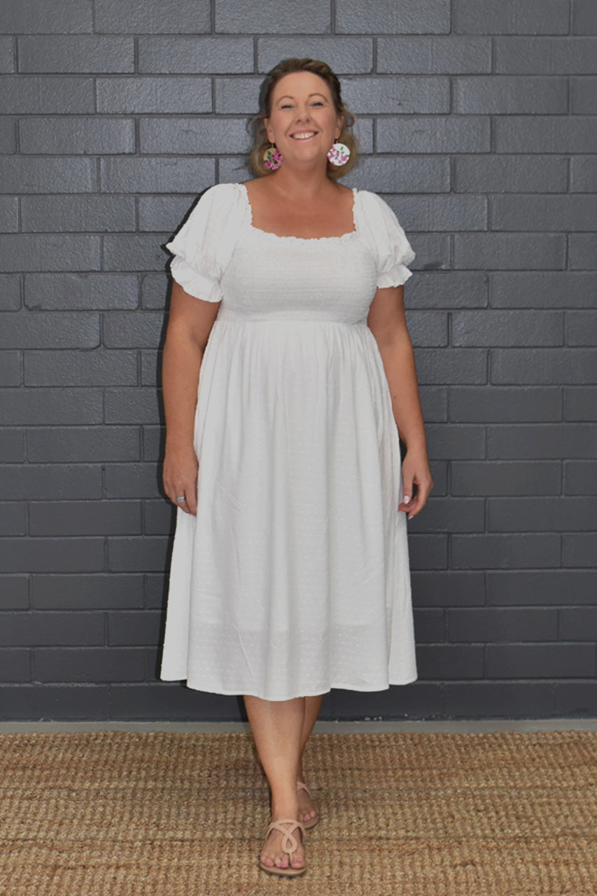 Eloise Dress - White