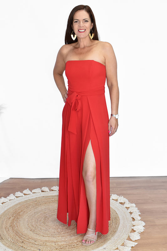 Harper Jumpsuit - Red