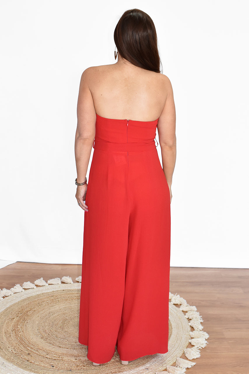 Harper Jumpsuit - Red