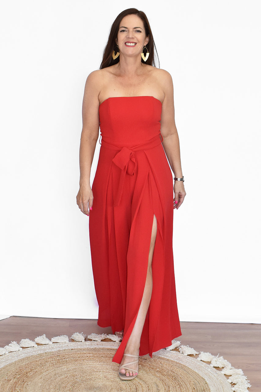 Harper Jumpsuit - Red